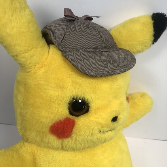 Pokemon DETECTIVE PIKACHU 14” Plush Stuffed Toy by Wicked Cool Toys - Picture 7 of 7